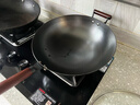 苏泊尔（SUPOR）铁锅精铁真不锈炒锅无涂层家用炒菜锅爆炒锅锤纹物理防粘明火专用 3-5人使用  【有副把手】 34cm 实拍图