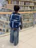 迪帅2026新款儿童书包男小学生一二三到六年级男童女孩大容量减负护脊 深蓝色+送宇航员+卡套+笔盒 大号3-6年级 实拍图