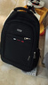 袋鼠双肩包男士背包大容量行李旅游包学生书包女初中商务笔记本电脑包 黑色配红标 实拍图