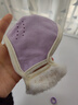 佳睦保暖口罩秋冬天儿童加厚德绒防风防寒可水洗耳罩男女童护耳款紫色 实拍图