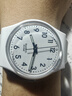 斯沃琪（Swatch）瑞士手表 纯白之光2.0 新年礼物男女时尚腕表考试表 SO28W107-S14 实拍图