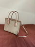 MICHAEL KORS新年礼物奢侈品MK女士包包MERCER手提斜挎风琴包中号香草白/浅粉 实拍图