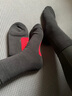 浪莎袜子男女红袜纯棉本命年踩小人秋冬季男士休闲袜抗菌 踩小人黑色5双装-男款 均码 实拍图