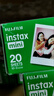 富士（FUJIFILM） instax 3英寸立拍立得相机mini迷你相纸 一次成像胶片胶卷 3寸双包+相册+收纳盒+冰箱贴*2【含20张白边】 官方标配 实拍图