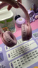 纽曼TB106耳机头戴式蓝牙耳机真无线耳机高音质音乐学生电脑网课游戏运动超长续航隔音折叠包耳式 粉色 实拍图