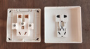 德力西(DELIXI)明装开关插座面板 CD158系列 10A五孔插座 实拍图