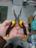 得力（deli）尖嘴钳电工钳家用钳子工业级多功能钢丝钳断线钳6英寸带省力弹簧 实拍图