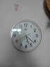 康巴丝（Compas）挂钟客厅 12英寸简约静音客厅石英钟表挂墙时钟 C2866 金色30.5cm 实拍图