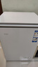海尔（Haier）100L单温冰柜小型家用小冰柜商用冷藏冷冻两用转换冷柜小冰箱减霜一级能效BC/BD-100GHW9D 实拍图