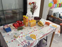 多美忆生日场景布置男女孩儿童生日道具氛围派对装饰拍照桌布彩色蛋糕 实拍图