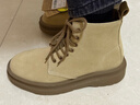 马登马丁靴男鞋复古休闲软皮高帮英伦靴中帮反绒真皮沙漠工装靴子 沙棕色 【男士百搭马丁靴/男靴/马丁鞋/登山靴/男款】 41 (255mm) 实拍图