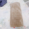 三利7A抗菌毛巾2条A类吸水加厚140g男女洗脸洗澡家用干发大面巾 棕/灰 实拍图