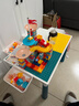 星涯优品儿童玩具积木桌大颗粒DIY多功能男女孩收纳游戏桌子3-6岁生日礼物 实拍图