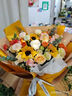 馨仪鲜花速递玫瑰向日葵康乃馨花束生日礼物全国同城配送 向日葵玫瑰混搭花束 实拍图