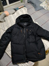 京东京造26春季运动御寒MAX连帽面包短款羽绒服三防保暖男外套 黑色 XL 实拍图