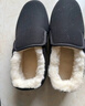 3514保暖羊毛布鞋老人鞋套脚款男士爸爸鞋冬季加厚棉鞋 黑色 45  实拍图