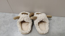 幸福玛丽（Cheerful Mario）幸福玛丽儿童棉拖室内家居毛毛冬毛拖鞋冬季保暖棉鞋男童女童拖鞋 实拍图