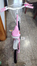 紫榕 儿童自行车女孩单车3-8岁公主款脚踏车男女宝宝小孩童车 公主粉【京仓直发】闪轮护具套装 18寸 适合110-130cm 实拍图