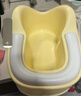 贞喜气 PU坐垫洗屁屁盆 婴儿洗屁屁神器 宝宝坐浴盆洗屁股盆儿童 黄色PVC坐垫送挂钩 实拍图