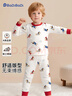 巴帝巴帝婴幼儿童纯棉秋衣秋裤套装男女童睡衣家居服 狗狗乐园 120 实拍图