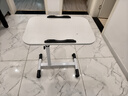 甄严选 可移动电脑桌升降床边桌床上学习桌办公懒人书桌简易折叠小桌子 【可折叠】暖白色60*40CM 实拍图