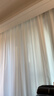 阿黎透光不透人阳台客厅飘窗卧室北欧窗帘白纱宽3*2.6挂钩款单片 实拍图