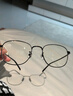 米家小米防蓝光眼镜 平光无度数防辐射眼镜手机电脑男女黑色 实拍图