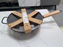 宜家（IKEA）VARDAGEN瓦达恩带盖中式烧菜锅铁锅家用炒菜燃气灶专用 带盖中式炒菜锅+锅垫 32cm 实拍图