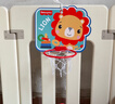 费雪（Fisher-Price）儿童玩具球10cm彩印球狮子+室内挂式投篮框 实拍图