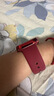 Apple/苹果 Watch S11 智能手表GPS款42毫米玫瑰金色铝金属表壳淡桃粉色运动型表带S/M MEUN4CH/B 实拍图