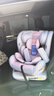 Heekin德国 儿童安全座椅汽车用0-4-12岁婴儿宝宝360度旋转ISOFIX硬接口 时尚粉(ISOFIX+360度旋转) 实拍图