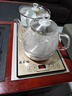 益茶福全自动上水电热水壶底部上水嵌入式茶台功夫茶烧水壶饮水烧水一体机抽水玻璃煮茶壶保温泡茶壶 SQ-008金色玻璃套装 1L 实拍图