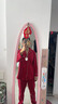 芬腾红色睡衣春夏情侣新款红品结婚新婚纯棉家居服男女大码本命年套装 实拍图