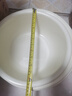 新款圆形家用洗脸盆加厚卫生间厨房洗衣洗菜洗脚宿舍泡脚盆 奶油黄 【三件套】中号+大号+大号plus 实拍图