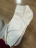 京东京造【纯棉100%】6双男式短袜10A抗菌休闲透气袜子男夏季 白 实拍图