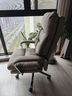 顾全电脑椅工学椅家用可躺办公椅按摩加热老板椅环保真皮C570H金咖皮 实拍图