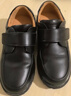 斯纳菲男童皮鞋春秋头层牛皮男学生校园黑皮鞋中大童舒适演出鞋黑色37 实拍图