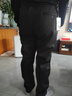 皮尔卡丹休闲裤男士秋冬季款爸爸裤子男中老年男士春季运动宽松加绒直筒裤 黑色(加绒加厚款) 2XL 【140-160斤】 实拍图