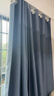 水星家纺免打孔窗帘遮光卧室全遮光布杆子全套遮阳帘卡曼塔2.8x2.0m蓝色 实拍图