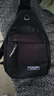 【运动胸包】跑步包男休闲斜挎包手机包防泼水健身包男女通用 黑色 实拍图