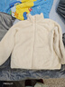优衣库女装男装长绒摇粒绒拉链茄克/长袖外套夹克冬新款479611 30 浅米色 2XL 实拍图