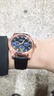 【网红爆款】商务腕表石英运动表休闲皮带男女手表 黑色 实拍图