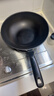 美厨（MAXCOOK）炒锅铁锅 带盖30cm无涂层精铁炒菜锅氮化 燃气电磁炉通用MCC4558 实拍图