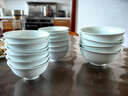 景德镇（jdz）官方陶瓷饭碗影青瓷餐具套装无铅纯色碗碟面碗汤盘乔迁搬家礼物 流影6英寸面碗（两只装） 实拍图
