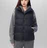雪中飞羽绒服女2025冬季短款宽松背心轻薄马甲黑色XL 实拍图