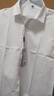 啄木鸟【挺括正装】衬衫男秋季商务职业舒适棉质休闲长袖衬衣白色XL 实拍图