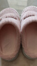 儿童棉拖鞋女童冬季2025新款男童防滑家用居家宝宝毛毛室内拖鞋 粉色 34/35码(适合脚长20cm) 实拍图