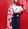 野兽派家居（tbh）三丽鸥Hello Kitty二合一法兰绒抱枕毯空调毛毯午睡毯车载靠枕毯 实拍图