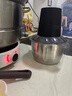 厨事帮 绞肉机家用饺馅不锈钢电动多功能料理器打肉蒜蓉搅拌碎菜和面【黑厨】 黑色 2L 【升级电机】+不锈钢杯 实拍图