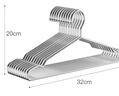 晟旎尚品衣架不锈钢加粗实心晾衣架子衣服撑子防滑带凹槽儿童款32cm10只装 实拍图